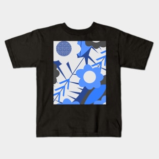 Fantastic jungle in blue Kids T-Shirt